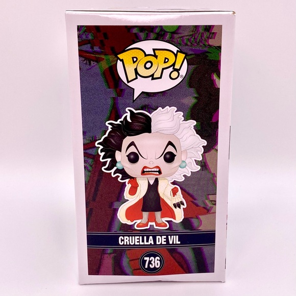Funko Pop Disney Villains Cruella De Vil 736 Emma Stone Vaulted Figure Exclusive - Picture 6 of 9